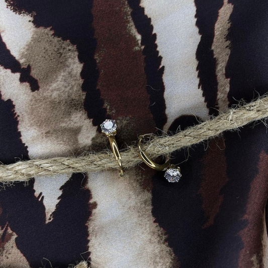 SINGLE STONE EARRING